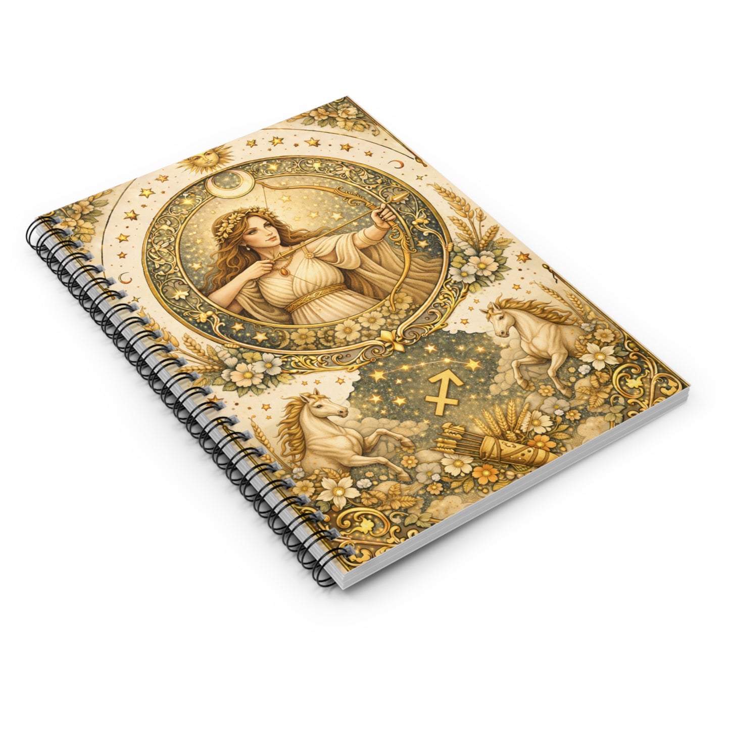 Celstial Sagittarius Spiral Notebook