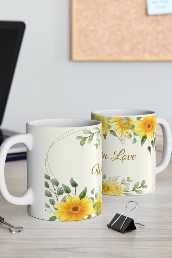 Wrapped in Love Sunflower Ceramic Mug (11oz/15oz)