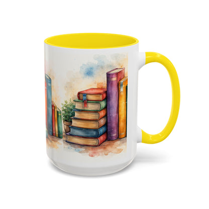 Watercolor Book Lovers Coffee Mug (11/15oz)