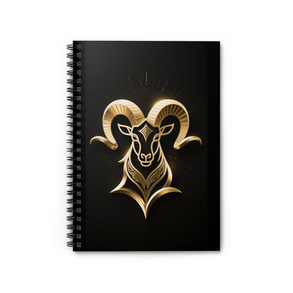 Capricorn Spiral Notebook - Lined Ruled Notebook for Notes & Gifts
