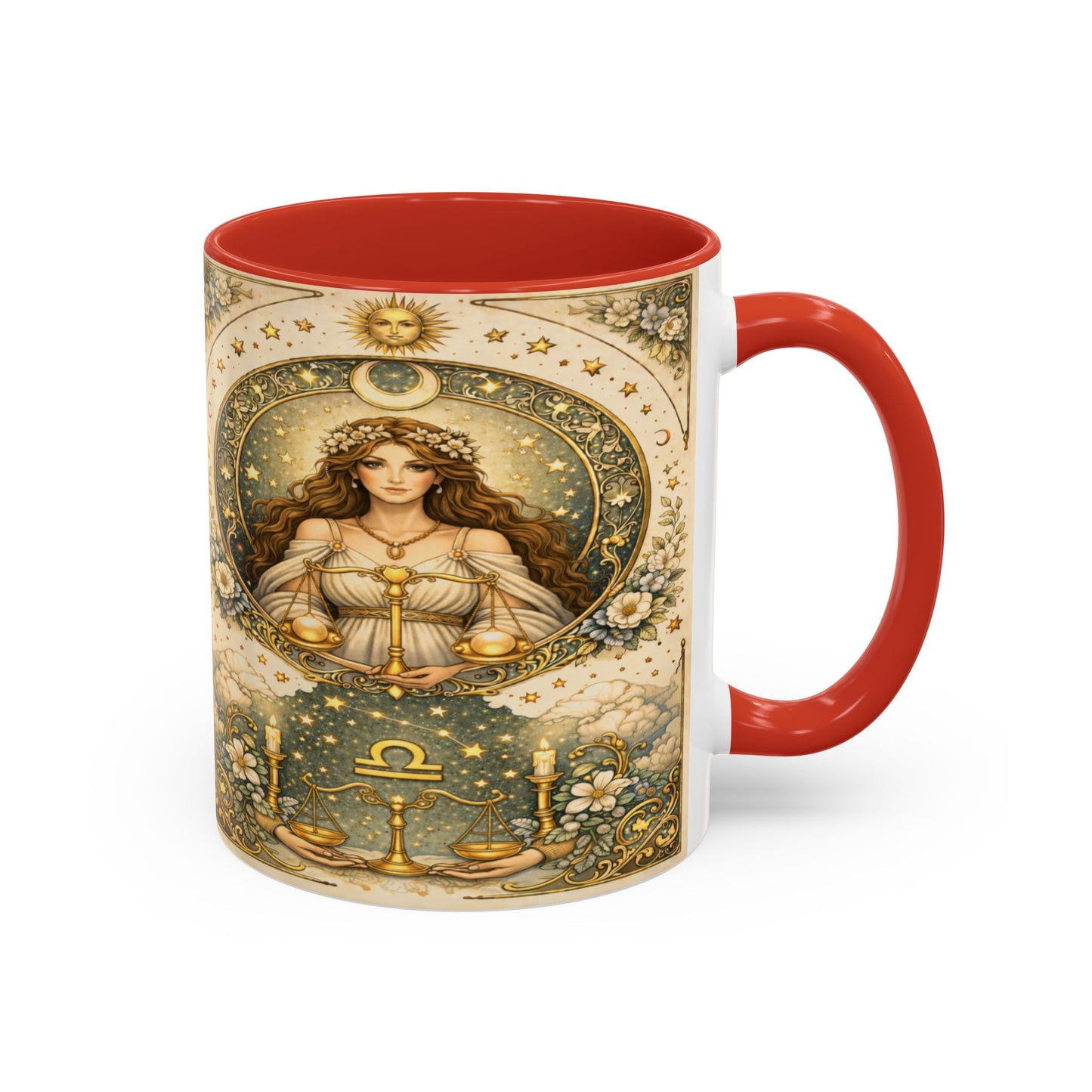 Celestrial Libra Zodiac Coffee Mug (11/15oz) by Grace Canvas Shop