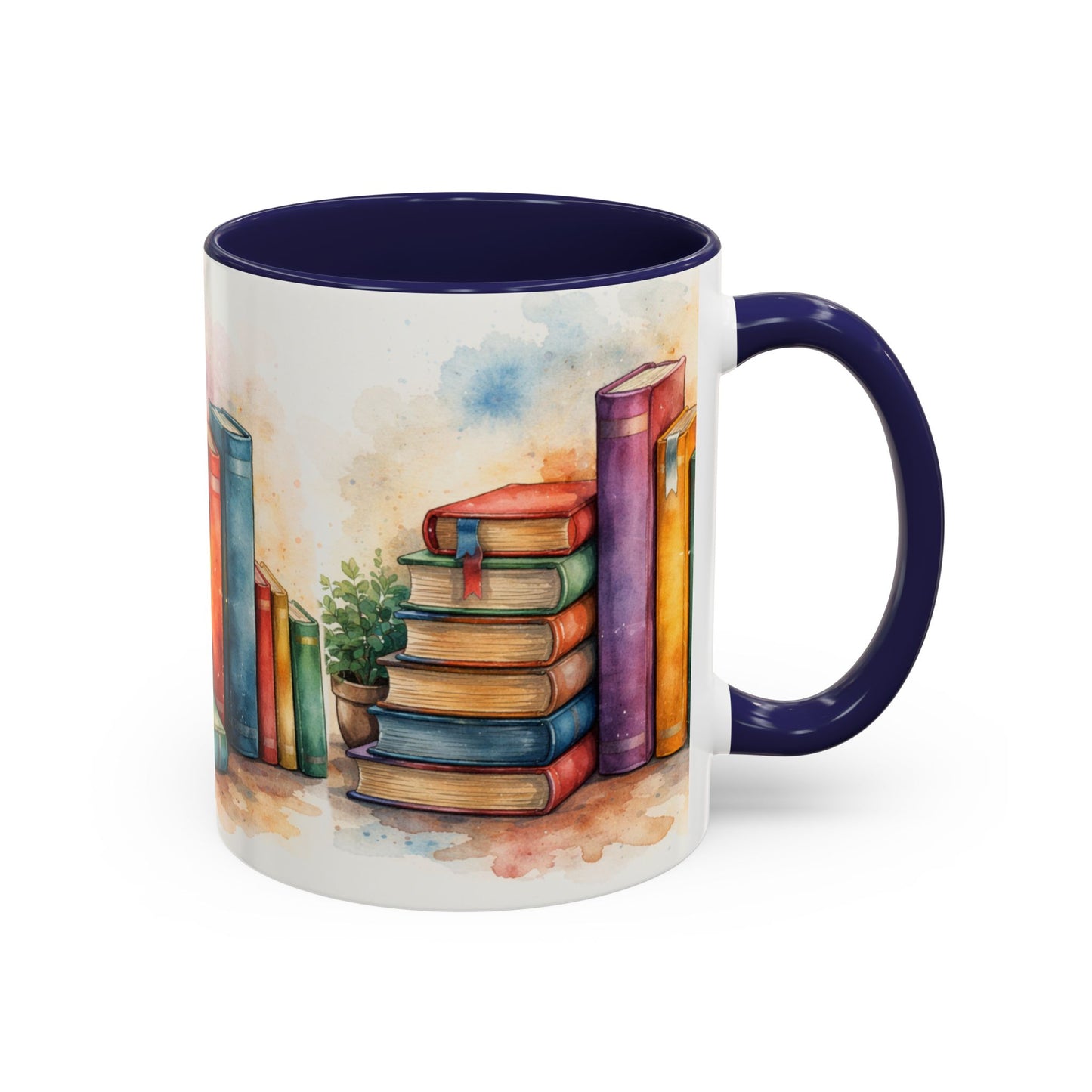Watercolor Book Lovers Coffee Mug (11/15oz)