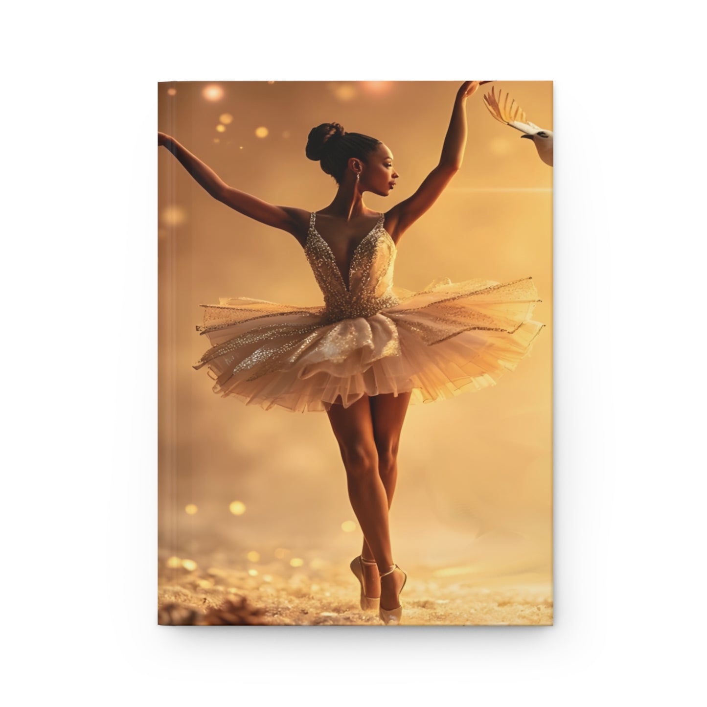 Elegant Ballerina Hardcover Journal