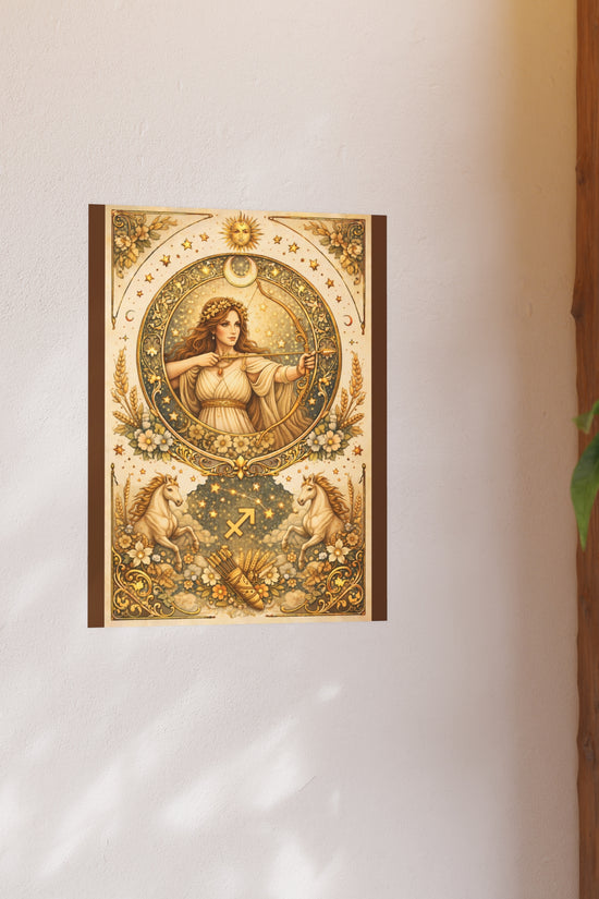 Celestial Sagittarius Zodiac Poster by Grace Canvas Shop