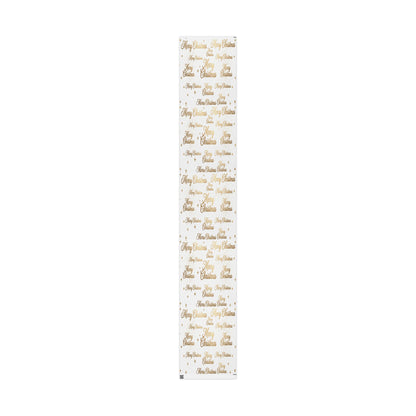 Merry Christmas Gold Script Wrapping Paper — Festive Gift Wrap for Holidays