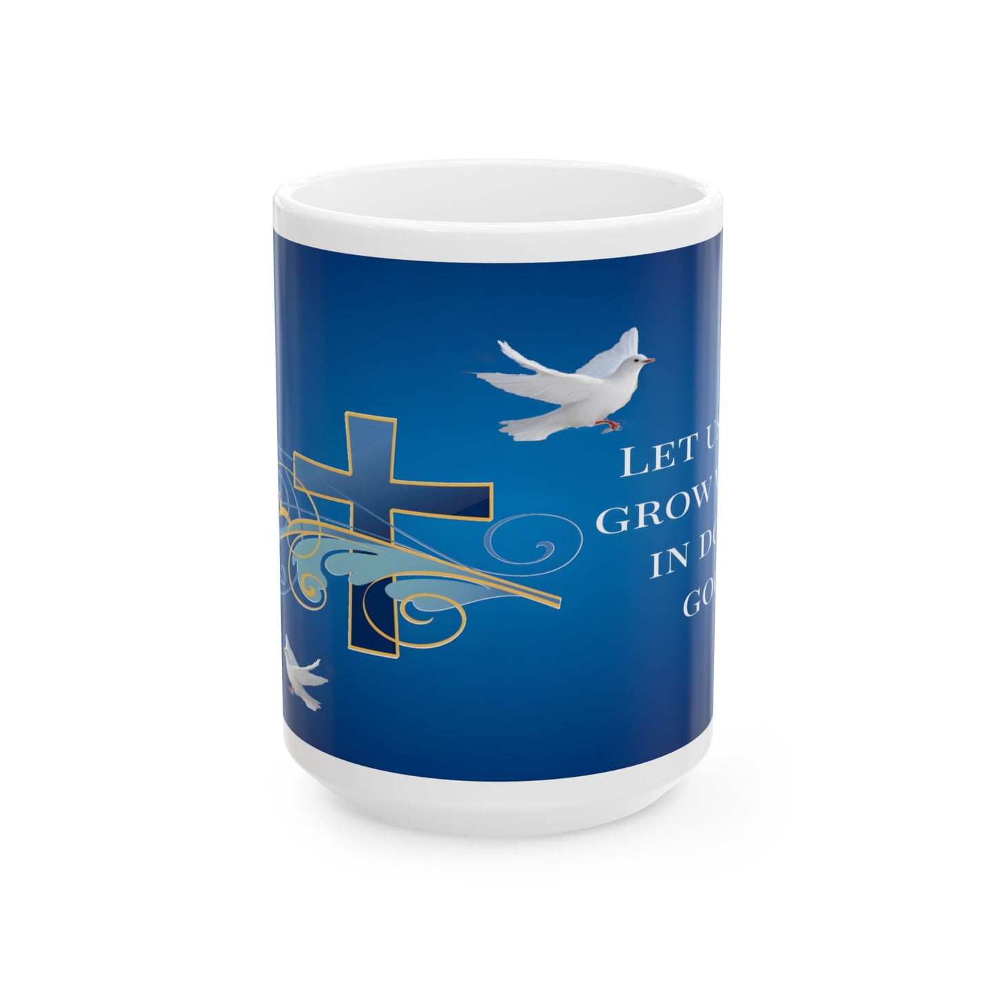 Blue Cross Faith-Inspired Ceramic Mug