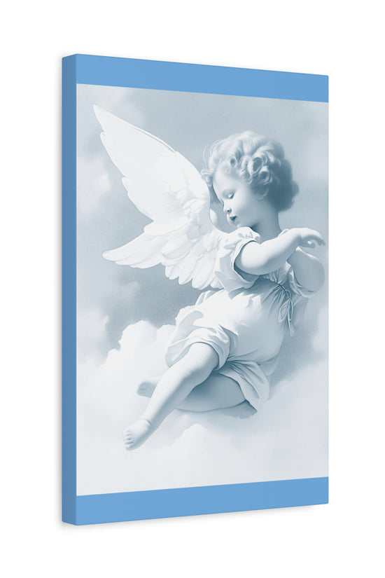 Baroque Angel Cherub Wall Canvas by Grace Canvas Shop