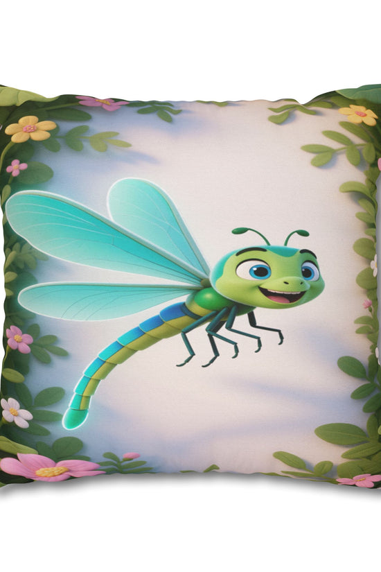 Cute Dragonfly Garden Decorative Pillowcase by Grace Canvas Shop