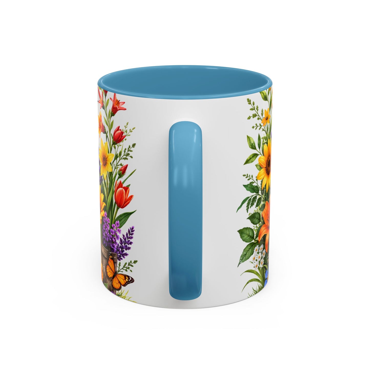 Floral Hummingbird Coffee Mug 11/15oz by Grace Canvas Shop
