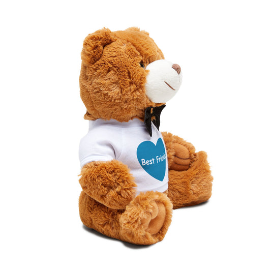 Best Friends Teddy Bear Plush with Heart T‑Shirt by Grace Canvas Shop