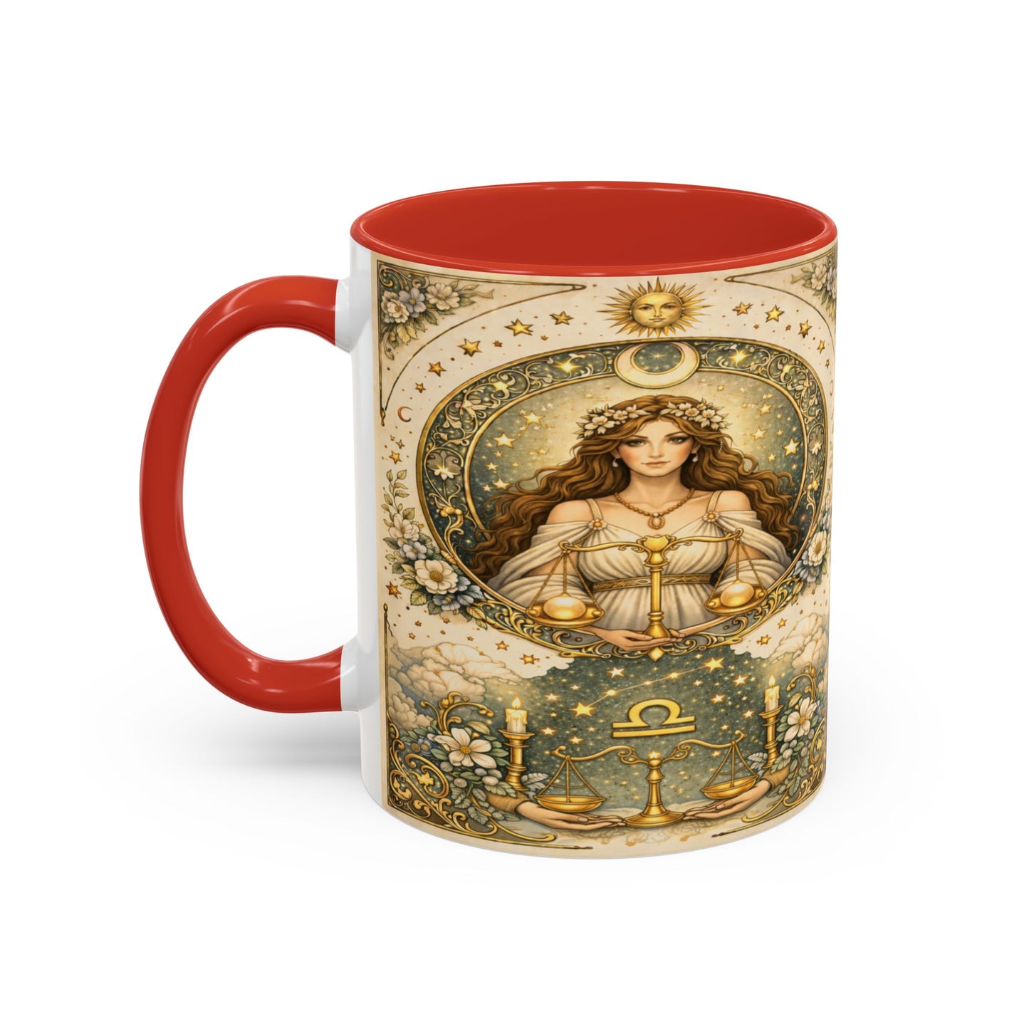 Celestrial Libra Zodiac Coffee Mug (11/15oz) by Grace Canvas Shop