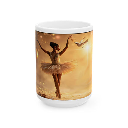 Elegant Ballerina Ceramic Mug
