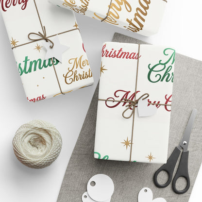 Colorful Merry Christmas Wrapping Paper