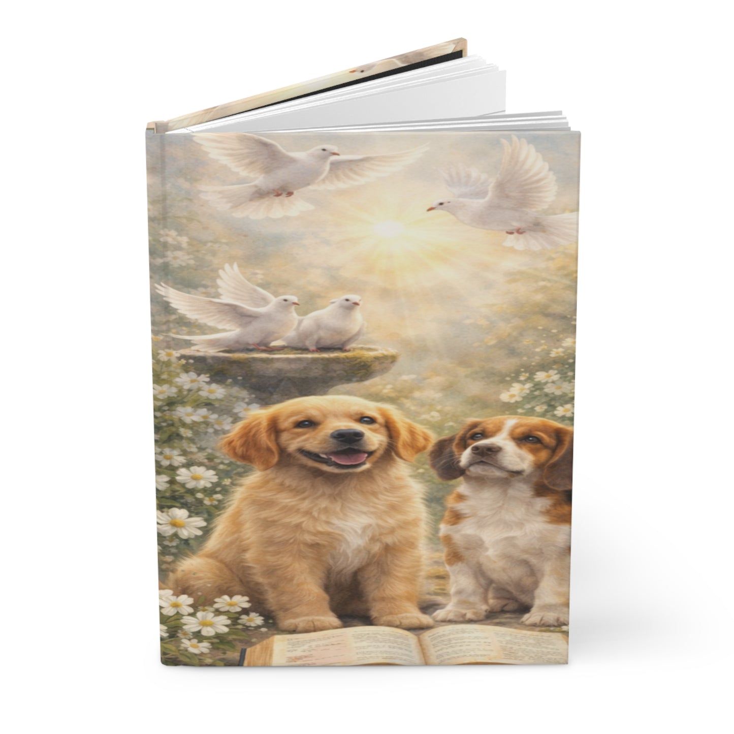 Doves and Dogs Hardcover Journal