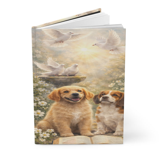 Doves and Dogs Hardcover Journal