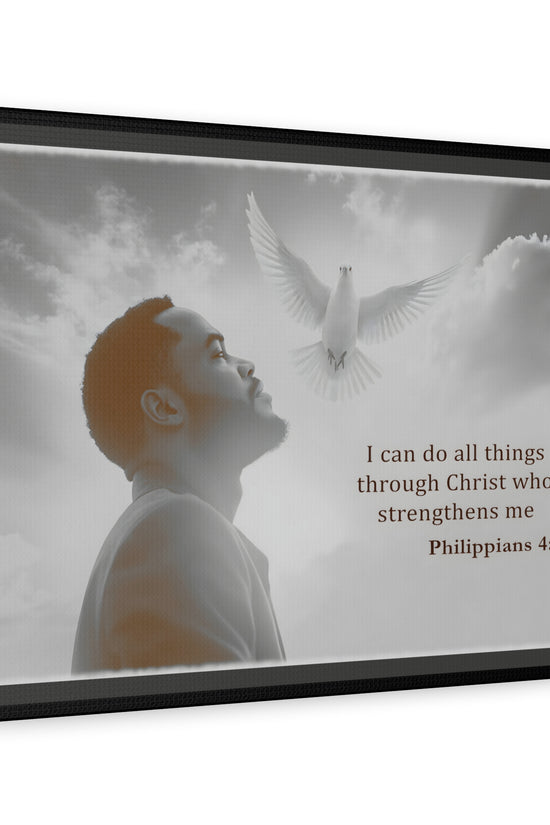 I Can Do All Things Through Christ Phillipians 4:13 Verse Wall Art by Grace Canvas