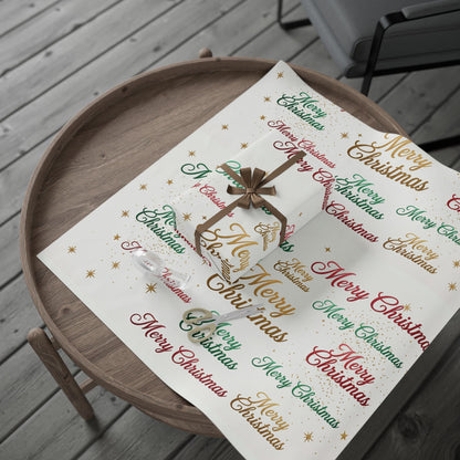 Colorful Merry Christmas Wrapping Paper