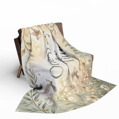 One Day at a Time Fleece Blanket  for Comfort & Recovery