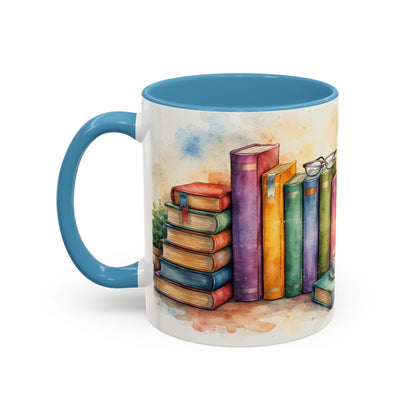 Watercolor Book Lovers Coffee Mug (11/15oz)