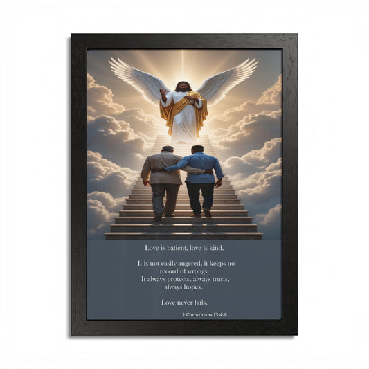 Father and Son Framed Memorial Wall Art