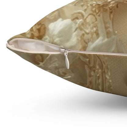 Vintage Gold Accent Cushion by Printify