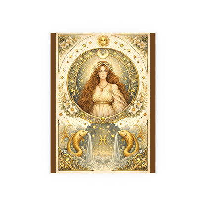 Celestial Pisces Zodiac Art Poster