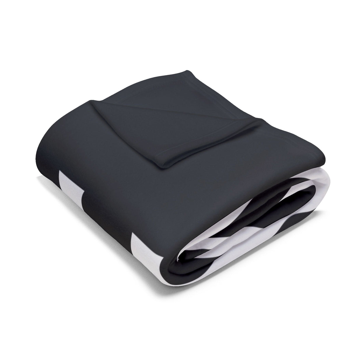 Arctic Fleece Blanket - Monochrome Geometric Diamond Pattern Cozy Throw