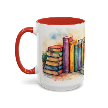 Watercolor Book Lovers Coffee Mug (11/15oz)