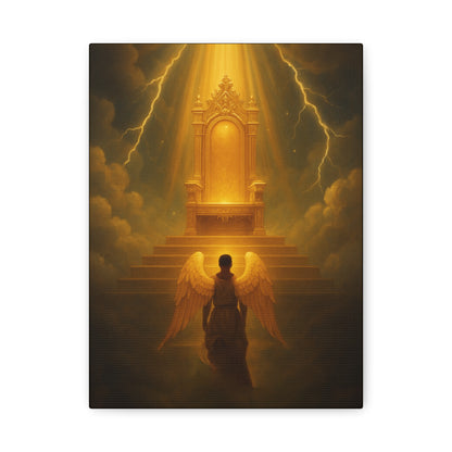Angel Before the Throne Canvas Print by Grace Canvas Shop