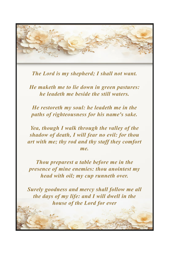 Psalm 23 Verse Home Decor by Grace Canvas