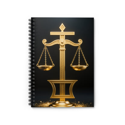 Libra Scales Spiral Notebook