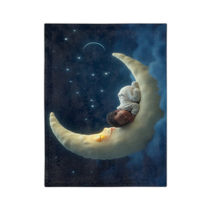 Baby Boy Moon Sleep Plush Blanket