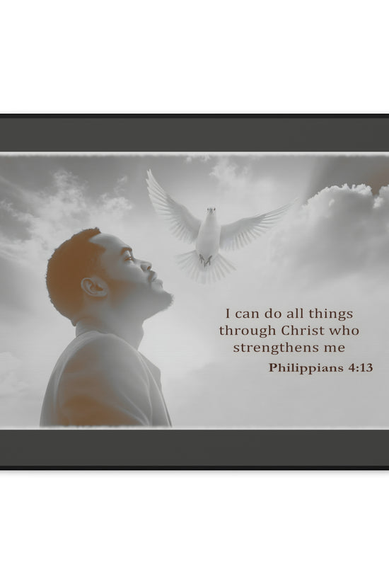 I Can Do All Things Through Christ Phillipians 4:13 Verse Wall Art by Grace Canvas