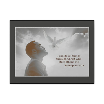 I Can Do All Things Through Christ Phillipians 4:13 Verse Wall Art by Grace Canvas