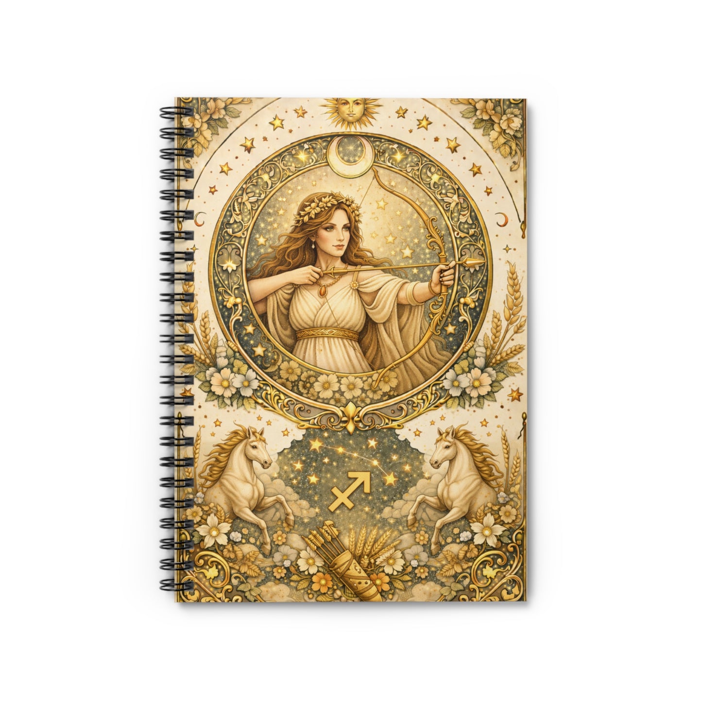 Celstial Sagittarius Spiral Notebook