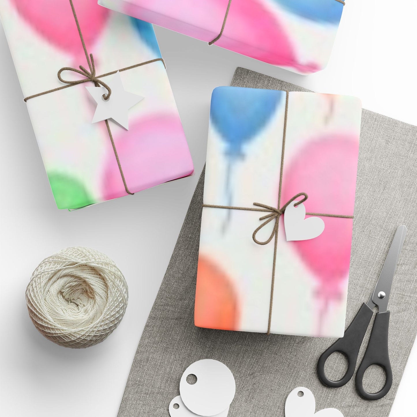 Birthday Balloon Wrapping Paper Roll — Colorful Party Gift Wrap