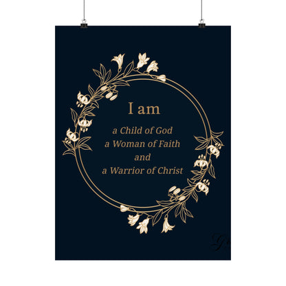 Woman of Faith Poster - Matte Vertical Print