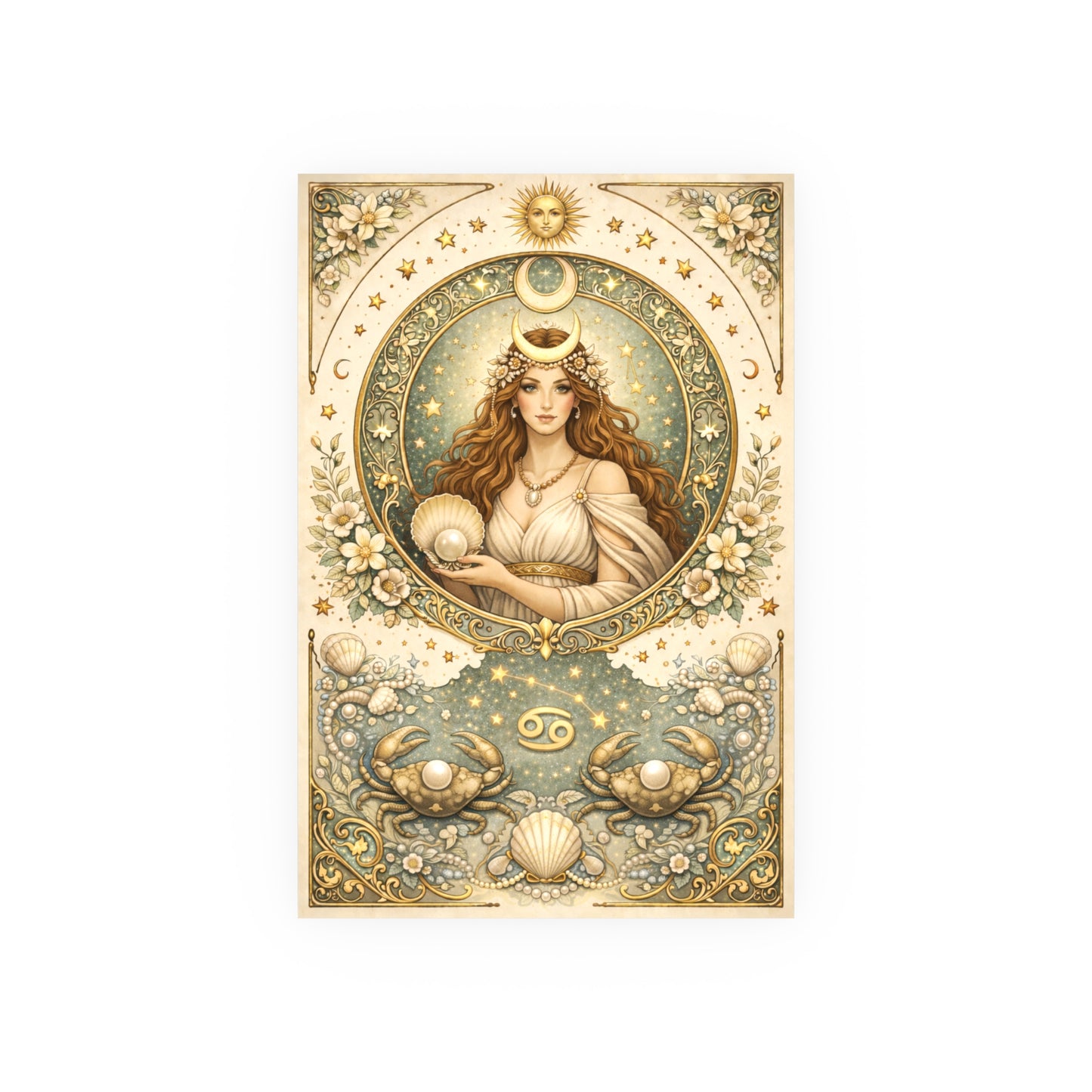 Cancer Zodiac Art Poster — Astrology Print