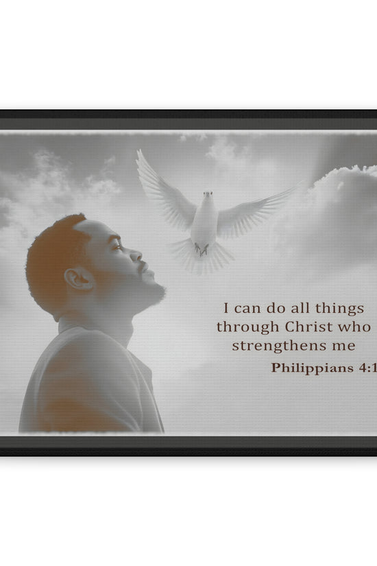 I Can Do All Things Through Christ Phillipians 4:13 Verse Wall Art by Grace Canvas