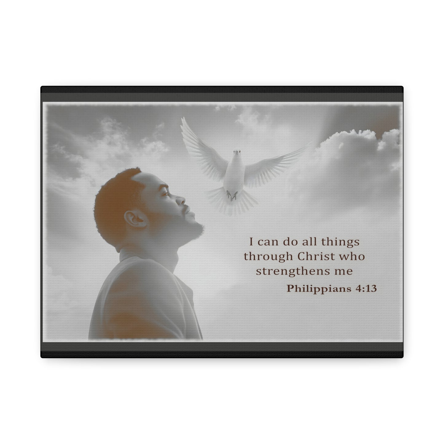 I Can Do All Things Through Christ Phillipians 4:13 Verse Wall Art by Grace Canvas