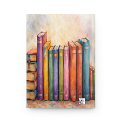 Watercolor Book Lover Hardcover Journal