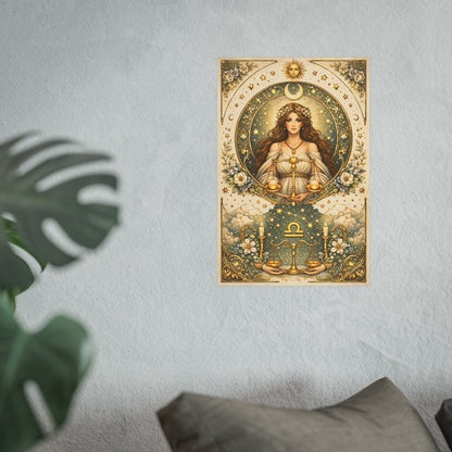 Celestial Libra Zodiac Art Print