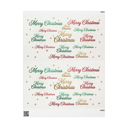 Colorful Merry Christmas Wrapping Paper