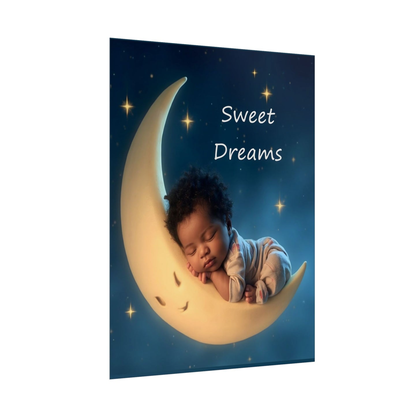 Sweet Dreams Baby Poster — Rolled Nursery Wall Art by Grace Canvas Shop