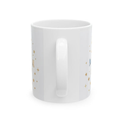 Baby Blessings Ceramic Mug — "Prayer Changes Everything" with Cute Woodland Animals (11oz, 15oz)