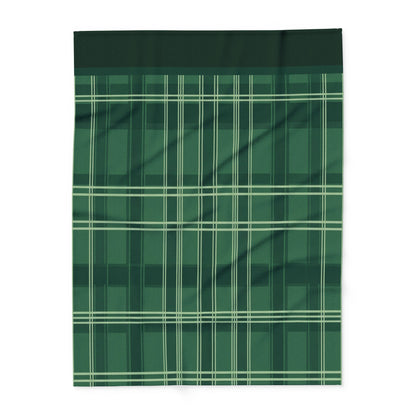Green Plaid Fleece Blanket