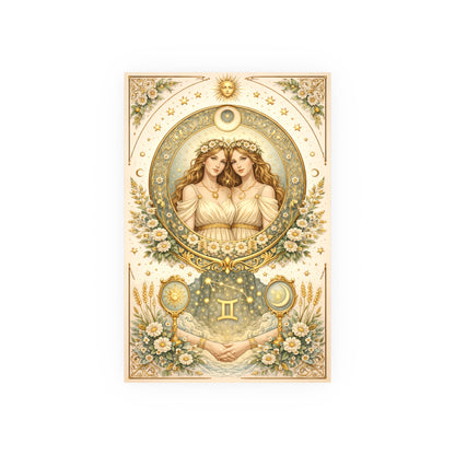 Celstial Gemini Zodiac Art Poster