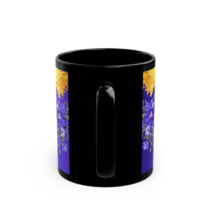 Vibrant Violet Flowers Coffee Cup (11oz, 15oz)