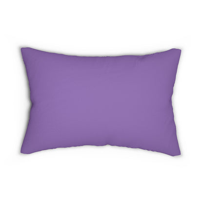 Floral Lavender Lumbar Pillow — Soft Pink Blossom Decorative Accent