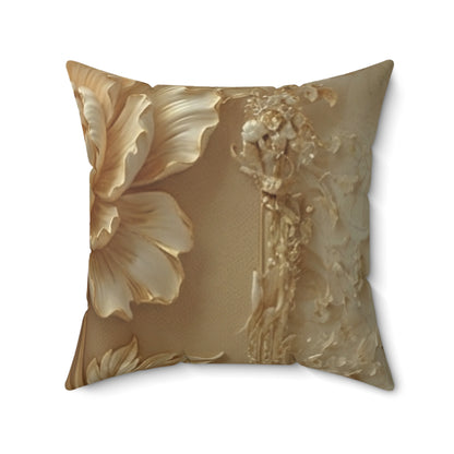 Vintage Gold Accent Cushion by Printify